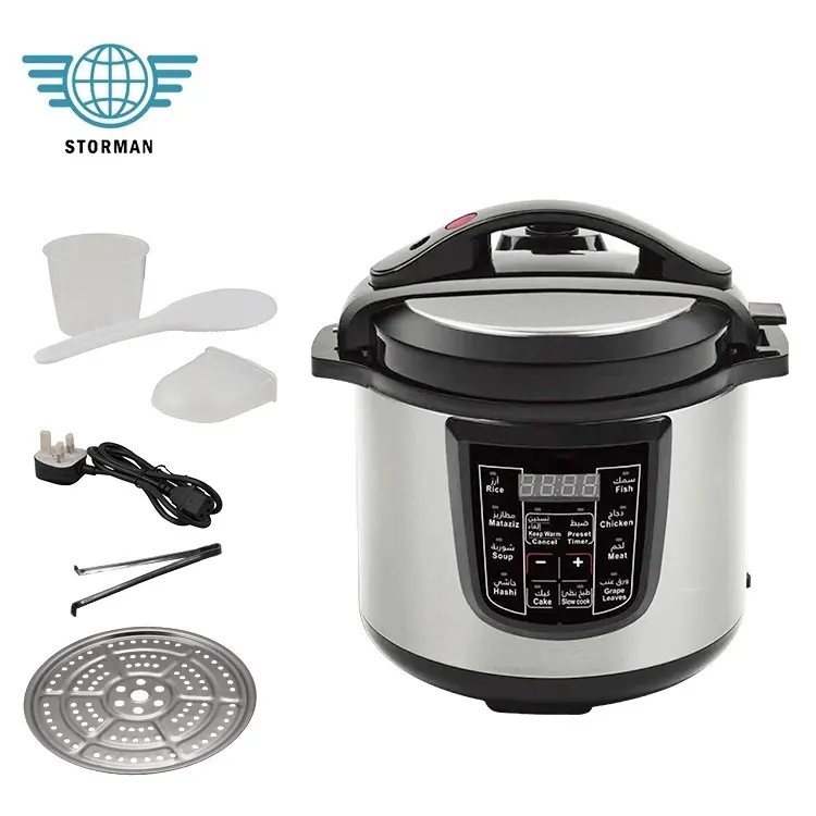 Source Supplier Kitchen Household Appliance Rice Soup Porridge 4 6 8 10 12 L Electric High Pressure Cooker