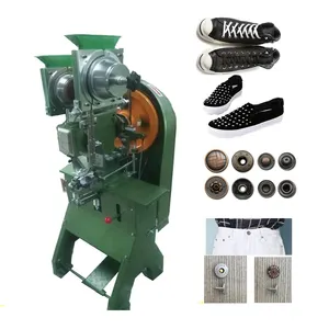 Punzonadora de papel automática para ropa, máquina remachadora de cuero y tela de prensa grande