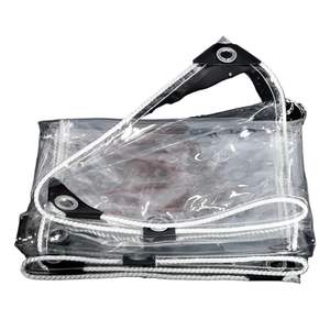 Bâche transparente en PVC imperméable pour extérieur, clôture, jardin, plantes, abri, camion, bâche de sol - Product Image 1