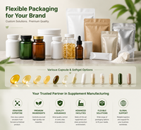 Capsule de vitamine D3 naturelle K2 MK7 B12, soutien à l'absorption du calcium, OEM ODM, étiquette privée, complément nutritionnel quotidien pour adultes