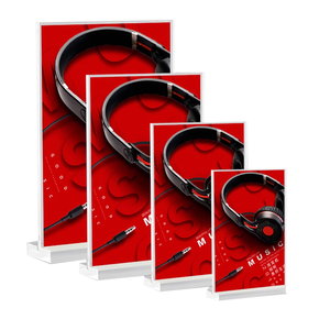 Customized <strong>Table</strong> Top Small Advertising Brand Poster Stand Acrylic <strong>Table</strong> <strong>Card</strong> Display <strong>Card</strong> Activity Standing <strong>Card</strong> - Product Image 1