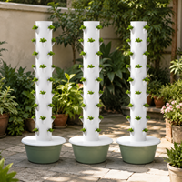 Système de jardinage hydroponique vertical à 9 étages avec irrigation goutte à goutte pour les jardiniers et les cultivateurs à domicile