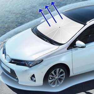 Custom Logo Printed Portable Folding Retractable Windshield <b>Car</b> Sunshade Umbrella for <b>Car</b> Front Window Sunshade Umbrella - Product Image 3