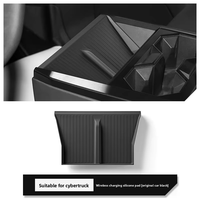 Support de charge sans fil antidérapant en silicone populaire, ajustement personnalisé pour le porte-gobelet de la console centrale du Cybertruck, accessoire automobile