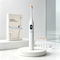 Produits les plus vendus, kit de blanchiment des dents USB, brosse à dents vibrante intelligente avec logo personnalisé, brosse à dents électrique avec écran LCD