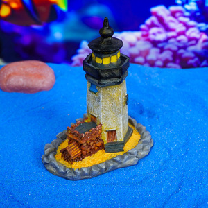 Fish Tank Décoration <span class=keywords><strong>Phare</strong></span> Château Évasion Maison Aquarium Fish Tank Aménagement Paysager - Product Image 3