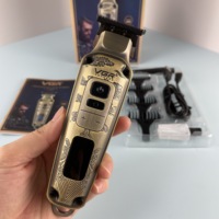 Tondeuse à cheveux professionnelle sans fil rechargeable Vgr V-901, nouveau design, pour hommes