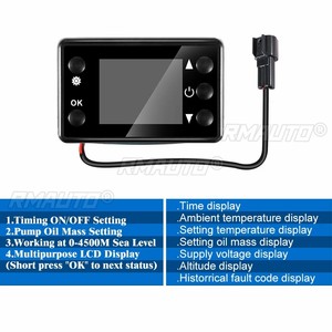 <b>12V</b> 24V Diesels Air Heater LCD Monitor <b>Switch</b>+Control Board Motherboard+Remote Control for Car Parking Heater Controller - Product Image 4
