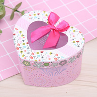 Caja de Regalo Laminada en Forma de Corazón, Estilo Coreano, Ecológica, Hecha con Materiales Reciclados, Portátil, Personalizable, Linda, para Nochebuena, Creativa