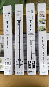 Statif Ponsel 2.1M untuk Live Streaming, Tripod Selfie, <span class=keywords><strong>Stand</strong></span> Portabel Khusus Luar Ruangan untuk Pemotretan, Penyangga Ponsel - Product Image 6