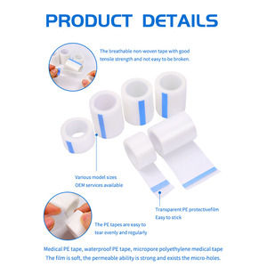Cinta Adhesiva Transpirable Tipo PE para Uso Diario, Fijación de Gasa, Fijación de Pestañas, Cinta de Fijación de Párpados Dobles, Cinta Adhesiva Médica Transpirable - Product Image 4