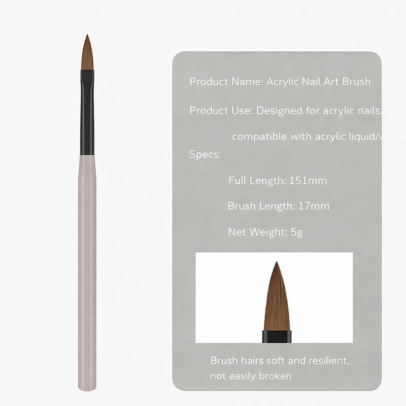 Pinceau pour nail art en acrylique