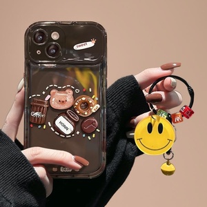 เคสโทรศัพท์มือถือซิลิโคนเจลลายการ์ตูนหมีเท็ดดี้น่ารัก ป้องกันการกระแทก แบบใส ใช้ได้กับ 17 Pro Max/15/14/16/13 - Product Image 2