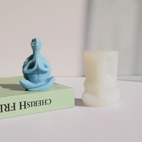 Moule en silicone Tortue Priante, moule artistique zen pour sculpture de tortue, pour bougies faites à la main, résine, plâtre, décoration intérieure