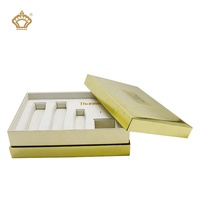 Jinguan Boîte d'emballage en carton de luxe personnalisé imprimé fantaisie doré éponge insertion créative pour cadeau personnalisé coffrets cadeaux cosmétiques