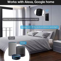 Interrupteurs Muraux Intelligents Sans Fil Numériques Modernes Télécommandés Marche/Arrêt Standard UK EU USA WiFi pour Maisons