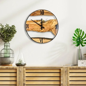Most Selling 2026 New Arrival <b>Large</b> Wooden Wall <b>Clock</b> for Wall Decor Wooden Timepiece for Living Room Available At Best Price - Product Image 2