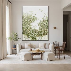 Peinture à l'huile florale artisanale sur toile épaisse, décoration murale pour salle à manger, cuisine, cadeau d'anniversaire de mariage - Product Image 6