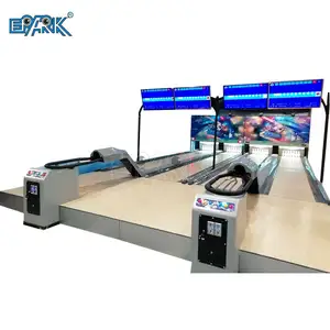 Eparkout Elektronik Mesin Boling Besar, Jalur Bola Bowling, Permainan Bowling Dioperasikan Koin Kriket