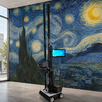 Nouvelle imprimante murale 3D UV à jet d'encre WP3200U1dual 1600 pour hôtels thématiques et jardins d'enfants, double tête, prise en charge Flex, automatique en un clic