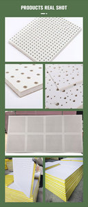 Plafond en plâtre perforé plaques de plâtre carreaux de plafond suspendu cloisons sèches - Product Image 4