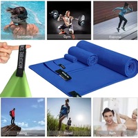Serviettes de sport de grande taille pour la salle de sport, séchage rapide, sans sable, absorbant la transpiration, logo personnalisé imprimé, serviette de sport en microfibre avec sac