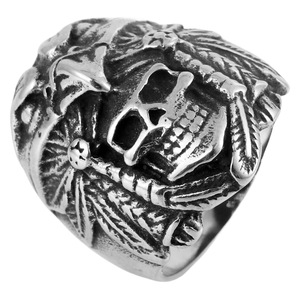 yunnique Fashion Rings Skeleton Design Silver Men's Ring Gift Jewelry Geometric Pattern FY213066 - Product Image 5