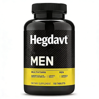 Compléments multivitaminés quotidiens OEM/personnalisés pour hommes, offrant de l'énergie, soutenant le système immunitaire, vitamines C et zinc, 90/150/240 unités