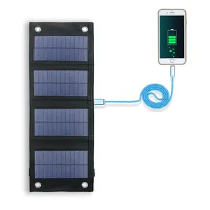 Saco de carregamento solar dobrável 8W 40W 100W silicone monocristalino portátil carregador do painel solar para o telefone celular