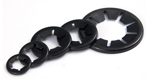 Rondelle de retenue à bride, rondelle étoile GB854, bague de retenue d'axe en acier 65Mn oxydé noir pour le positionnement des roulements - Product Image 4