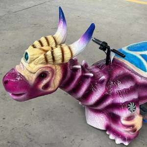 Dinosaurio Eléctrico Animatrónico para Interiores, Operado con Monedas, para Centros Comerciales, Hecho <span class=keywords><strong>de</strong></span> Resina, con Certificación CE, Proveedor Oro - Product Image 2