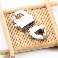Boucle de déverrouillage en acier inoxydable DIY, design unique et élégant pour la fabrication de colliers et de bracelets