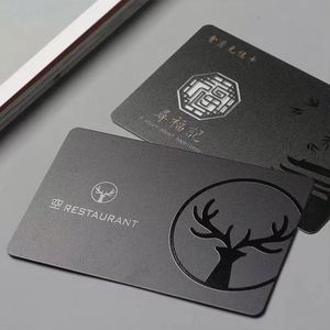 นามบัตรโลหะราคาประหยัด สีดำ หนา 0.8 มม. - Product Image 6