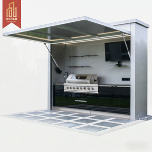 Conjunto de Muebles Modulares Multifuncionales de Acero Inoxidable Resistentes al Fuego para Patio, Jardín, Playa, Barbacoa, Cocina al Aire Libre y Picnic - Product Image 1