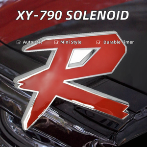 DL DL-LOGO010 Emblema 3D de plástico rojo con letras de la alfabeto para coche Civic Fit, pegatina para la carrocería - Product Image 2