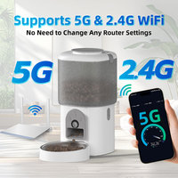 OEM/ODM Caméra Smart App Wifi Contrôle Minuterie Électrique Voyage Automatique Robot Pet Enregistrement Vocal Chien Chat Distributeur de Nourriture pour Animaux de Compagnie