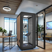 Module de bureau modulaire portable en acier moderne, à hauteur réglable, avec panneaux mobiles et insonorisation 40 dB pour immeubles de bureaux