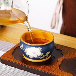 Peony Cup <b>Gift</b> <b>Box</b> Porcelain Handmade Traditional Chinese Tea Cup <b>Large</b> Capacity With Flower Pattern For Presents - Product Image 4