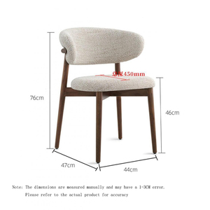 Sedia da pranzo in legno per <span class=keywords><strong>casa</strong></span>, con schienale artistico in pelle/tessuto e cuscino morbido, ideale per cucina, sala da pranzo e ristorante - Product Image 2