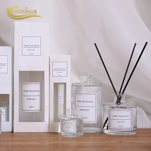 Custom Private Label Luxury Scented Home Fragrance Aroma Candle Reed Diffuser Gift Set