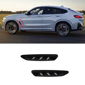 Pour BMW X3 G08 2018-2021 : Accessoires de décoration pour l'encadrement des prises d'air latérales (Wind Knife) et modification de la couverture du séparateur de pare-chocs - Product Image 2