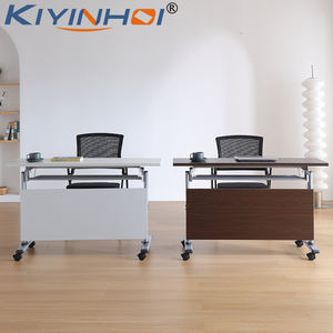 สตูดิโอบันทึกข้อมูลตามหลักสรีรศาสตร์แบบพับได้ โต๊ะเล็ก ท็อปความสูงปรับได้ แล็ปท็อปแบบพกพาประสาทสัมผัส โต๊ะพับได้ - Product Image 3