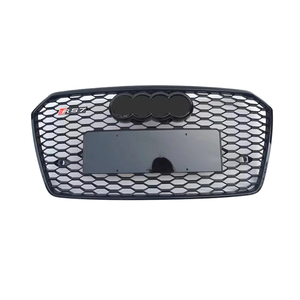 Grille de calandre en nid d'abeille noire brillante style RS7 pour A7 2016-2018, état neuf, en ABS, modification RS7, grille en nid d'abeille ABS - Product Image 2