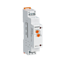 Relais temporisé miniature DAQCN TBT7-C2 AC220V DC avec protection scellée, 2 sorties SPDT, potentiomètre, temporisation réglable
