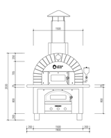 Oven Tunnel Listrik/Gas Multiguna Komersial Baru Kontrol Manual untuk Memanggang Roti, Pizza, Memanggang Daging/Sayuran, Kacang, Buah, Jagung