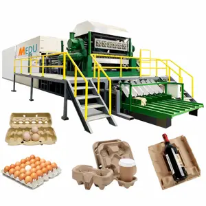 automatic small waste paper pulp eggs trays making manufacturing 44 forming machine ethiopia price