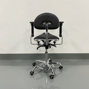 <span class=keywords><strong>Chaise</strong></span> de Selle de Médecin Pivotante Réglable avec Accoudoir Tabouret Dentaire Hydraulique Ergonomique Commande au Pied - Product Image 4