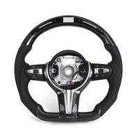 Volant sport en cuir perforé en fibre de carbone avec LED pour BMW F10 F20 F30 F31 M2 F87 M3 F80 M4 F82 M5 F90 E60 E90 E92