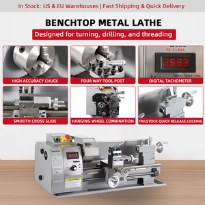 Professional 0.75kW 72.9kg Precision Desktop Manual Bench Metal <strong>Lathe</strong> With Full Customization <strong>for</strong> Hobby Machine - Product Image 2