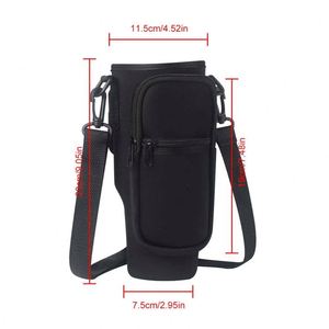 <b>Large</b> Insulated Crossbody Ice <b>Cup</b> Cover for Car-Mounted Sports Water Bottle Custom Logo Available Model 40CUP - Product Image 3
